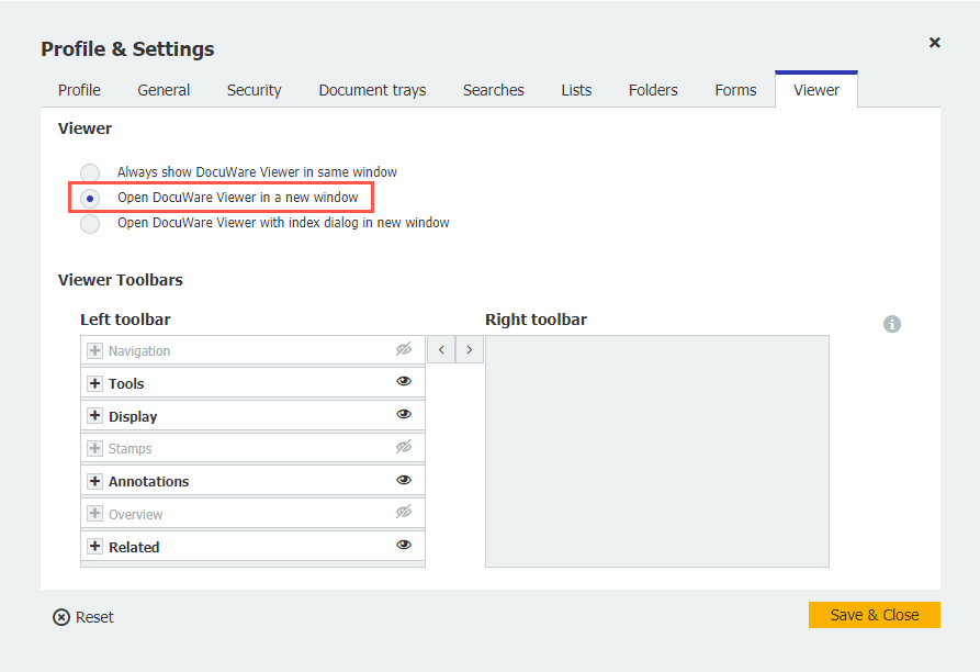 Viewer im eignen Fenster EN